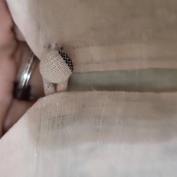 VINCE CAMUTO Ladies Pink Black White Linen Button Down Blouse - Size 2X - Picture 13 of 16